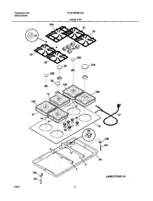 03 - Maintop parts for Frigidaire Cooktop PLGC36S9CCA from AppliancePartsPros.com