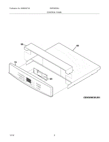 03 - Control Panel parts for Electrolux Oven EW30MC65JB1 from AppliancePartsPros.com