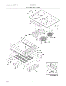 05 - Maintop parts for Frigidaire Cooktop LEEC30S9FEA from AppliancePartsPros.com