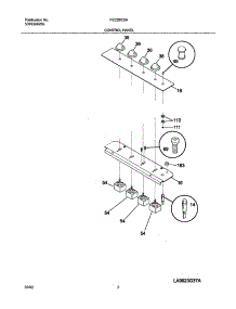 03 - Control Panel parts for Frigidaire Cooktop FEC26C2ACB from AppliancePartsPros.com