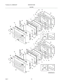 09 - Doors parts for Electrolux Oven EW30EW6CGS8 from AppliancePartsPros.com