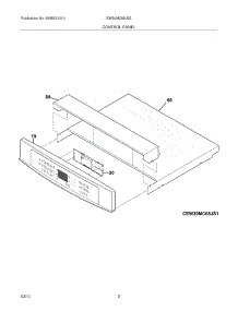 03 - Control Panel parts for Electrolux Oven EW30MC65JS2 from AppliancePartsPros.com