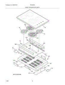 05 - Main Top / Surface Units parts for Frigidaire Cooktop FEC30S7ECB from AppliancePartsPros.com