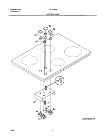 03 - Control Panel parts for Frigidaire Cooktop FEC32S6ABB from AppliancePartsPros.com