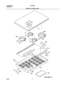 05 - Main Top parts for Frigidaire Cooktop FEC32S6ABB from AppliancePartsPros.com