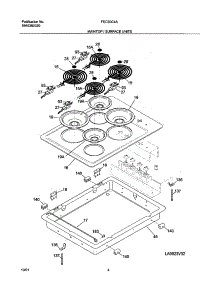 05 - Main Top / Surface Units parts for Frigidaire Cooktop FEC30C4AQA from AppliancePartsPros.com