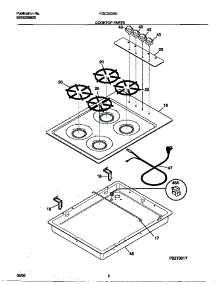 02 - Cooktop Parts parts for Frigidaire Cooktop FGC3X3XEDA from AppliancePartsPros.com