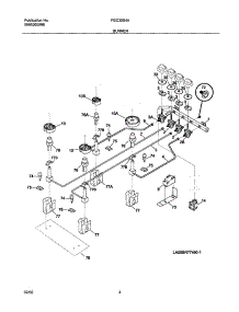 05 - Burner parts for Frigidaire Cooktop FGC30S4ASB from AppliancePartsPros.com
