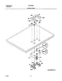 03 - Control Panel parts for Frigidaire Cooktop GLEC36S8ABB from AppliancePartsPros.com