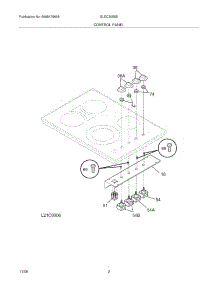 03 - Control Panel parts for Frigidaire Cooktop GLEC30S8EQB from AppliancePartsPros.com