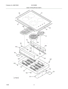 05 - Main Top / Surface Units parts for Frigidaire Cooktop GLEC30S8EBB from AppliancePartsPros.com