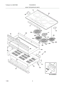 05 - Maintop parts for Frigidaire Cooktop PLEC36S9ECC from AppliancePartsPros.com