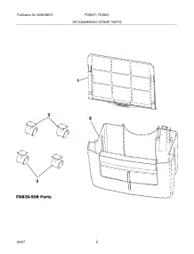 03 - Recommended Spare Parts parts for Frigidaire Dishwasher FDB30R1 from AppliancePartsPros.com