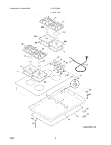 03 - Maintop parts for Frigidaire Cooktop GLGC30S8KSB from AppliancePartsPros.com