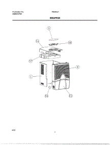 02 - Wrapper parts for Frigidaire Dehumidifier FDD60J1 from AppliancePartsPros.com
