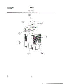 02 - Wrapper parts for Frigidaire Dehumidifier FDD40J1 from AppliancePartsPros.com