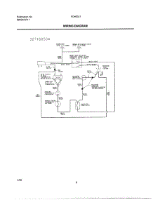 05 - Wiring Diagram parts for Frigidaire Dehumidifier FDH30J1 from AppliancePartsPros.com