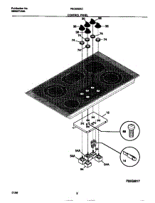 02 - Control Panel parts for Frigidaire Cooktop FEC6X9XCC1 from AppliancePartsPros.com