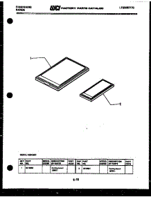 09 - Cutting Board parts for Frigidaire Cooktop RBD139D0 from AppliancePartsPros.com