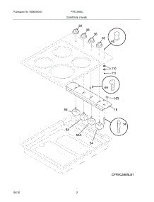 03 - Control Panel parts for Frigidaire Cooktop FFEC2605LS1 from AppliancePartsPros.com