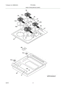 05 - Maintop / Surface Units parts for Frigidaire Cooktop FFEC2605LW1 from AppliancePartsPros.com