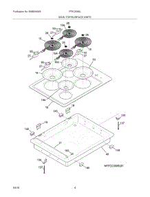 05 - Maintop / Surface Units parts for Frigidaire Cooktop FFEC3005LS1 from AppliancePartsPros.com
