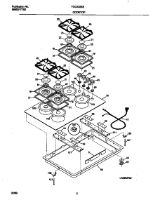 02 - Cooktop parts for Frigidaire Cooktop FGC3X8XESD from AppliancePartsPros.com
