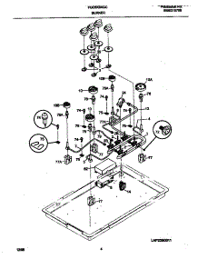 03 - Burner parts for Frigidaire Cooktop FGC6X9XGCA from AppliancePartsPros.com