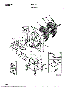03 - Unit Parts parts for Frigidaire Dehumidifier MDH25TF4 from AppliancePartsPros.com