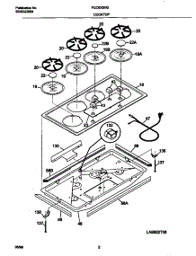 02 - Control Panel / Top parts for Frigidaire Cooktop FGC6X5XGDA from AppliancePartsPros.com
