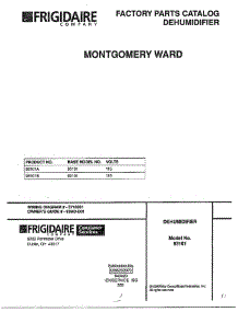 Front Cover / Dehumidifier parts for Frigidaire Dehumidifier 93010A from AppliancePartsPros.com