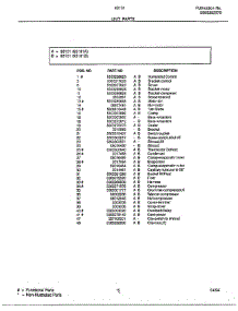 Unit parts for Frigidaire Dehumidifier 93010A from AppliancePartsPros.com