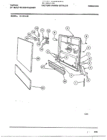 Tappan 24" Built-In Dishwasher Page 2 parts for Frigidaire Dishwasher 61-1014-00 from AppliancePartsPros.com