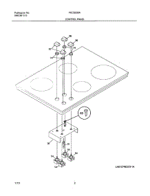 03 - Control Panel parts for Frigidaire Cooktop FEC32S6ASA from AppliancePartsPros.com