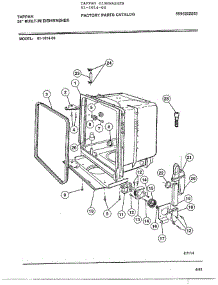 Tappan 24" Built-In Dishwasher Page 4 parts for Frigidaire Dishwasher 61-1014-00 from AppliancePartsPros.com