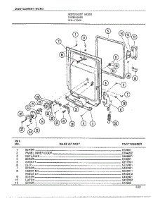 Dishwasher Page 6 parts for Frigidaire Dishwasher 1236B from AppliancePartsPros.com