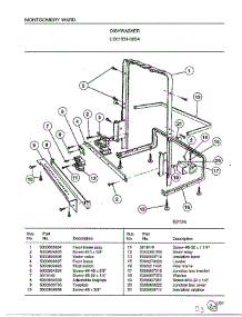 Dishwasher Page 9 parts for Frigidaire Dishwasher 1031-005A from AppliancePartsPros.com