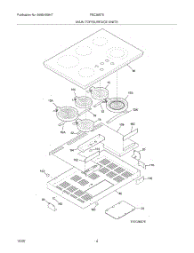 05 - Maintop parts for Frigidaire Cooktop FEC36S7EBA from AppliancePartsPros.com