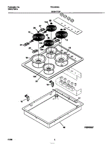 03 - Body / Top parts for Frigidaire Cooktop FEC3X5XACB from AppliancePartsPros.com