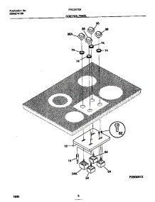 02 - Control Panel parts for Frigidaire Cooktop FEC3X7XASF from AppliancePartsPros.com