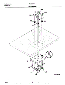 02 - Control Panel parts for Frigidaire Cooktop FEC3X9XESA from AppliancePartsPros.com
