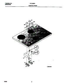 02 - Control Panel parts for Frigidaire Cooktop FEC32S6HSA from AppliancePartsPros.com