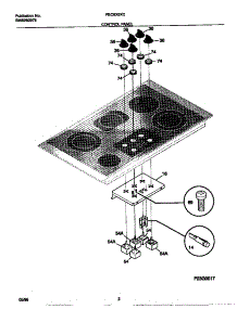 02 - Control Panel parts for Frigidaire Cooktop FEC6X9XCCD from AppliancePartsPros.com