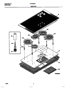 03 - Body / Top parts for Frigidaire Cooktop FEC6X9XCBC from AppliancePartsPros.com