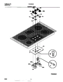 02 - Control Panel parts for Frigidaire Cooktop FEC6X9XESA from AppliancePartsPros.com