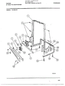 Tappan 24" Built-In Dishwasher parts for Frigidaire Dishwasher 61-1014-00 from AppliancePartsPros.com