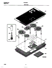03 - Body / Top parts for Frigidaire Cooktop FEC6X9XCBB from AppliancePartsPros.com