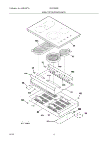 05 - Maintop parts for Frigidaire Cooktop GLEC30S8EQA from AppliancePartsPros.com