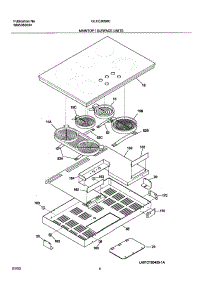 05 - Main Top parts for Frigidaire Cooktop GLEC36S8CSA from AppliancePartsPros.com