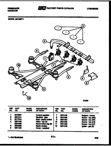 03 - Burner, Manifold And Gas Control parts for Frigidaire Cooktop GB130FL1 from AppliancePartsPros.com
